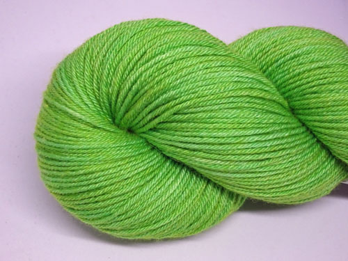 Lush Lime Superwash Merino/Bamboo/Silk Sock Yarn