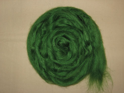 Forest Green Tussah Silk