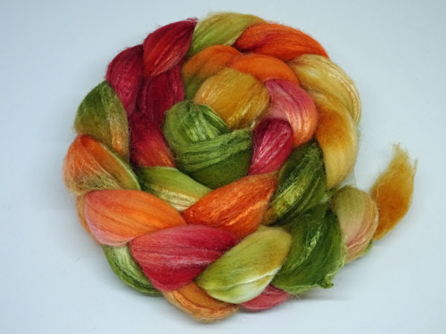 Autumn Colours Merino/Silk tops-