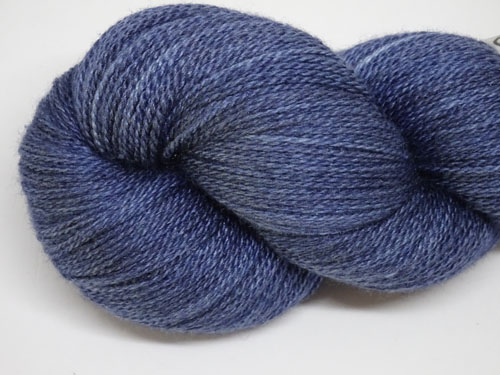 Navy Merino/Silk Laceweight Yarn-